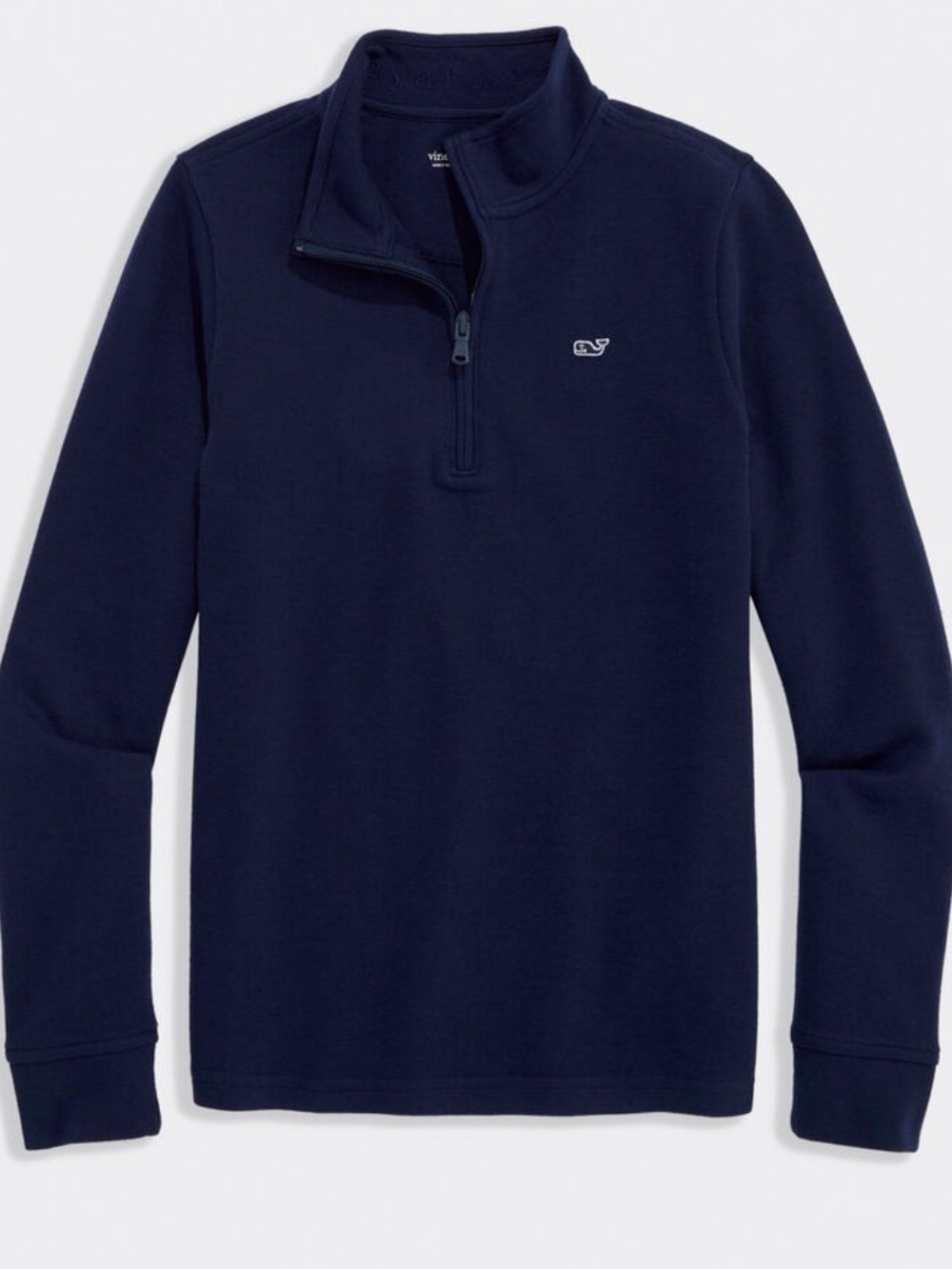 Vineyard Vines Boys Navy Quarter-Zip Pullover Sweater size L (16)